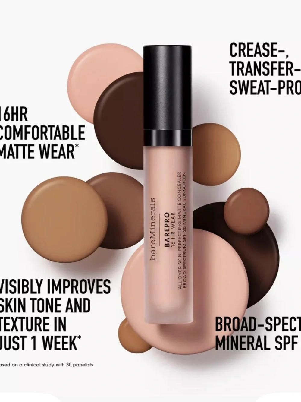 BareMinerals 150 Fair Cool Barepro 16 Hr Skin-Perfecting Matte Concealer New